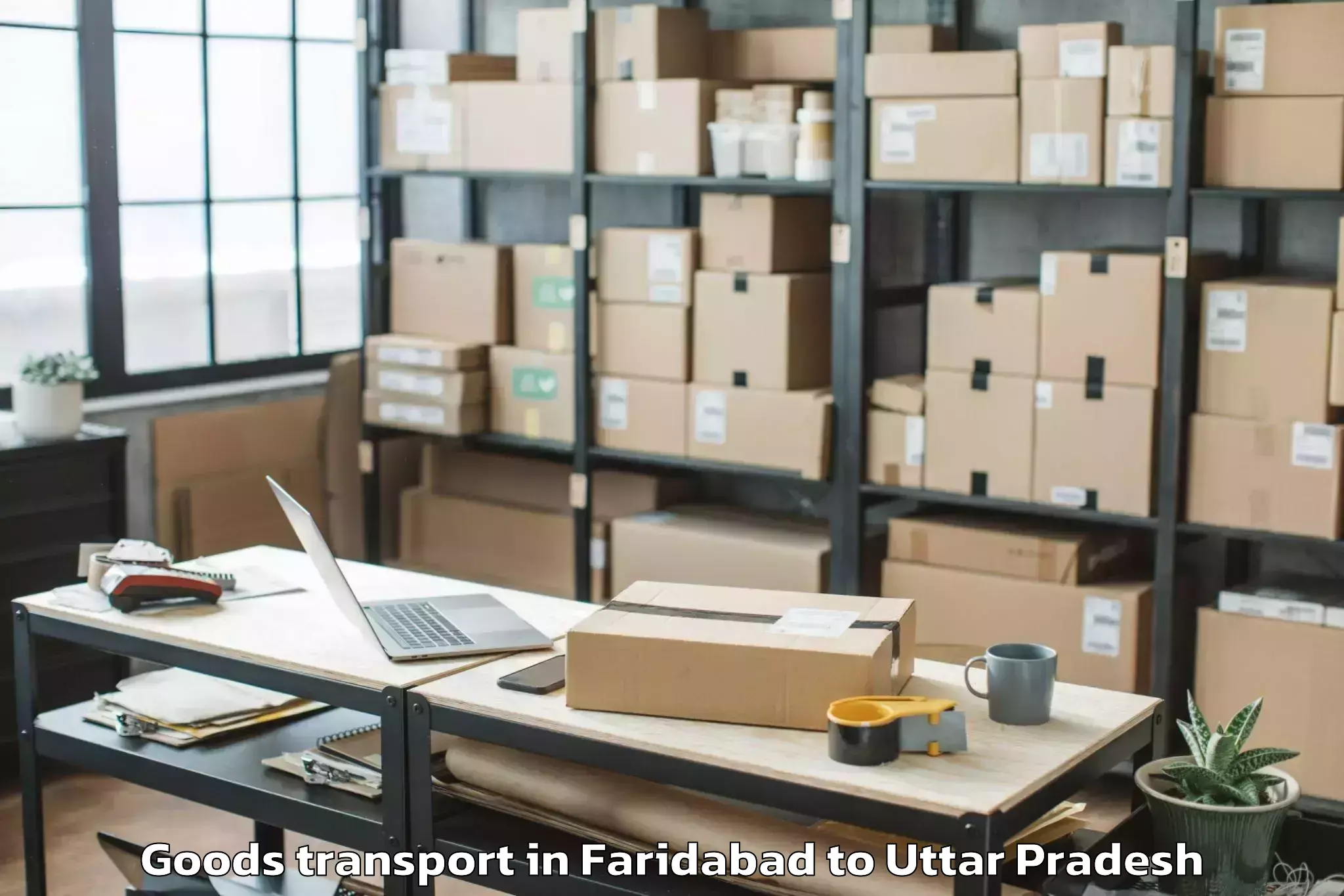 Efficient Faridabad to Aligarh Goods Transport